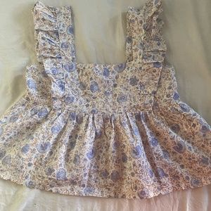 Billabong top blue floral